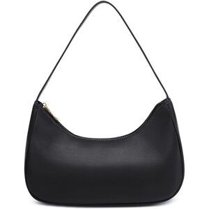 Women's Black Imported Fashion Mini Clutch Underarm Purse Hobo Mini Tote Bag